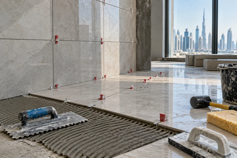 Tile Fixing Works